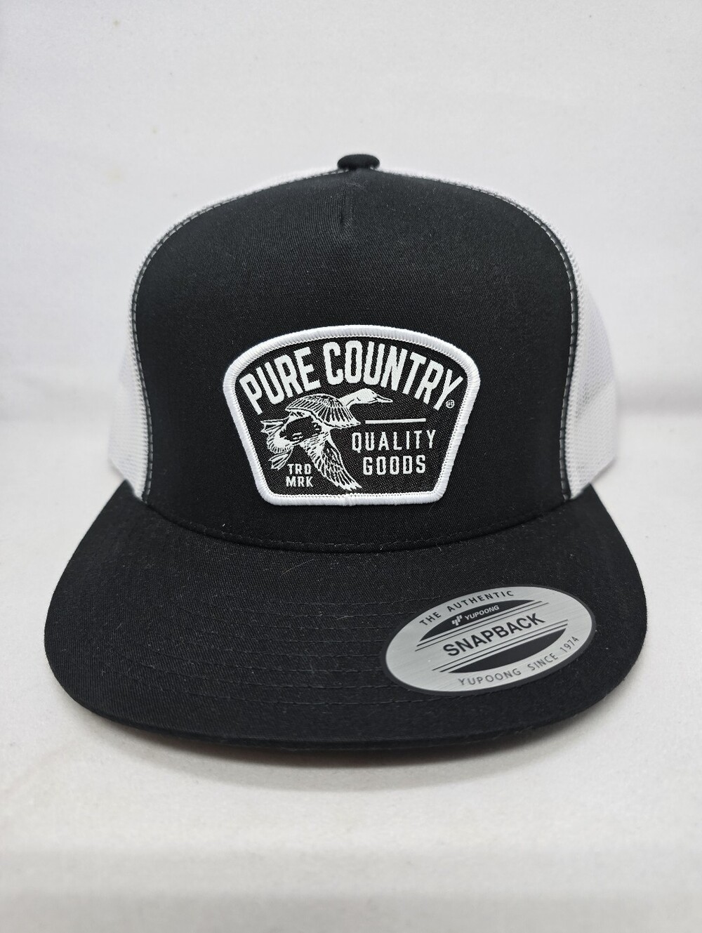 Pure Country Black & White Snapback Hat Unisex NWT Patch